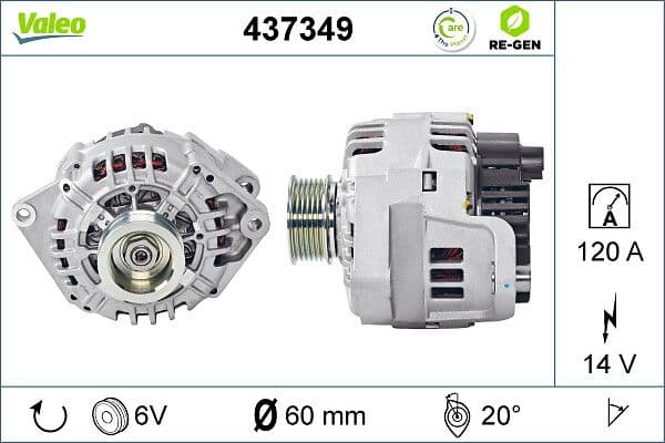 Ģenerators VALEO 437349 1