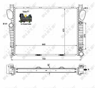 Radiators, Motora dzesēšanas sistēma NRF 55325 5