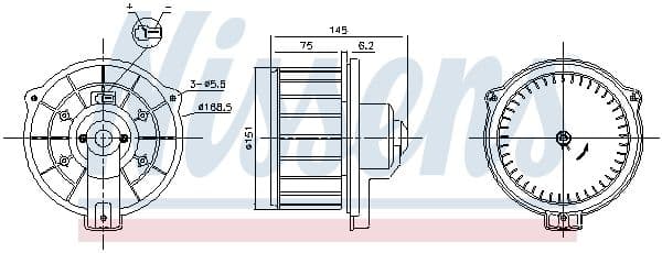 Salona ventilators NISSENS 87615 1