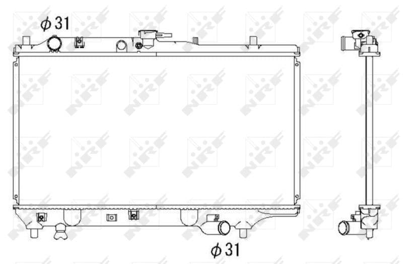 Radiators, Motora dzesēšanas sistēma NRF 53322 1