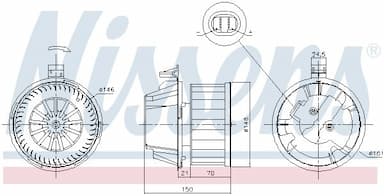 Salona ventilators NISSENS 87384 5