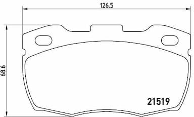 Bremžu uzliku kompl., Disku bremzes BREMBO P 44 015 1