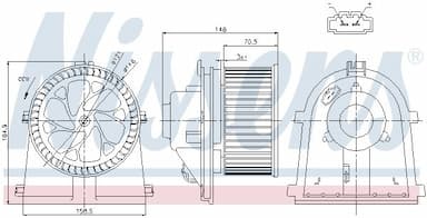 Salona ventilators NISSENS 87022 6