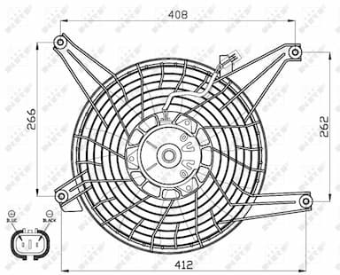 Ventilators, Motora dzesēšanas sistēma NRF 47468 3