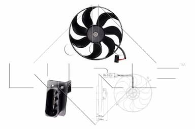 Ventilators, Motora dzesēšanas sistēma NRF 47204 1