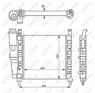 Radiators, Motora dzesēšanas sistēma NRF 58730 4