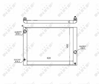 Radiators, Motora dzesēšanas sistēma NRF 53724 1