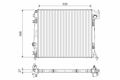 Radiators, Motora dzesēšanas sistēma VALEO 701108 1