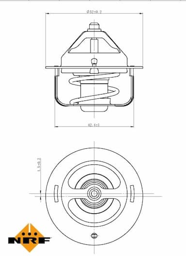 Termostats, Dzesēšanas šķidrums NRF 725120 5