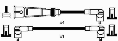 Augstsprieguma vadu komplekts NGK 0950 2