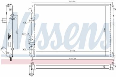 Radiators, Motora dzesēšanas sistēma NISSENS 63877 5