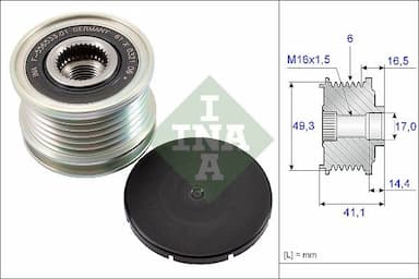 Ģeneratora brīvgaitas mehānisms Schaeffler INA 535 0178 10 1