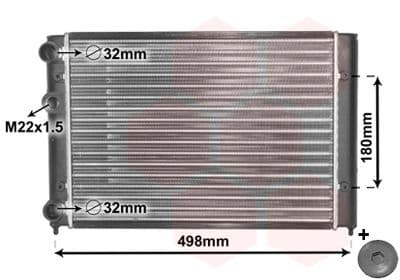 Radiators, Motora dzesēšanas sistēma VAN WEZEL 58002028 1