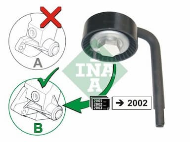 Spriegotājrullītis, Ķīļrievu siksna INA 531 0790 10 1