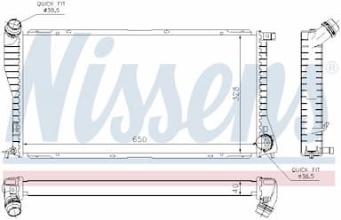 Radiators, Motora dzesēšanas sistēma NISSENS 60634A 6