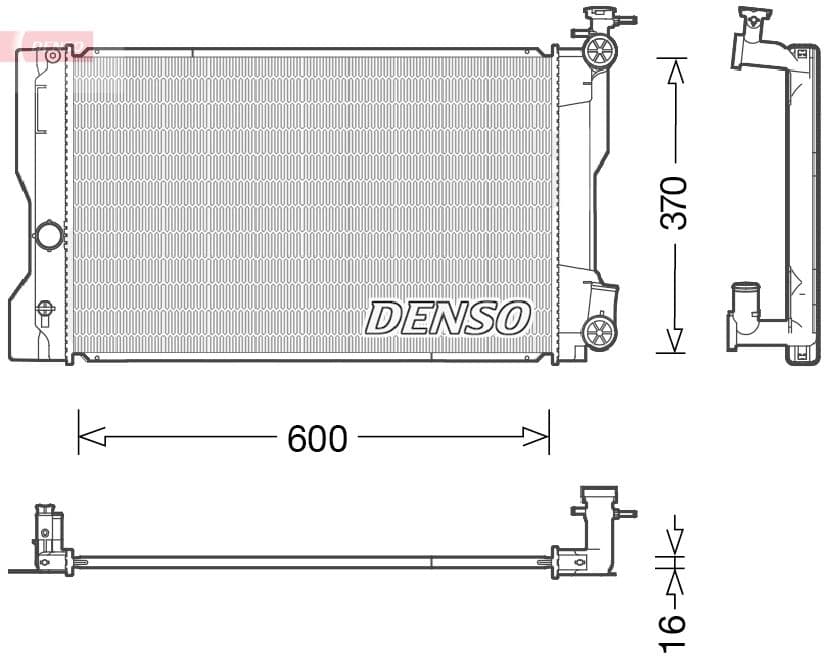 Radiators, Motora dzesēšanas sistēma DENSO DRM50091 1