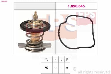 Termostats, Dzesēšanas šķidrums EPS 1.880.847 1