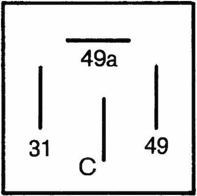 Pagrieziena signāla pārtraucējs HELLA 4DB 001 887-041 3