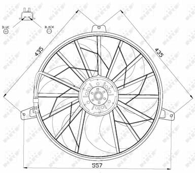 Ventilators, Motora dzesēšanas sistēma NRF 47524 3