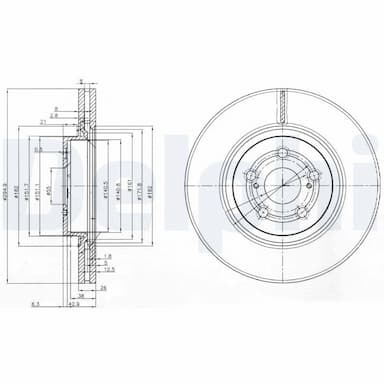 Bremžu diski DELPHI BG3914 1