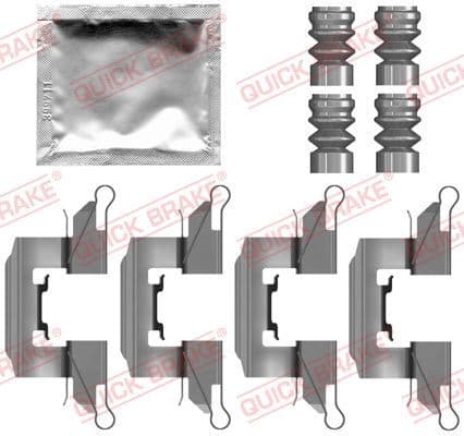 Piederumu komplekts, Disku bremžu uzlikas QUICK BRAKE 109-0139 1