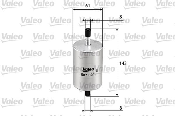 Degvielas filtrs VALEO 587001 1