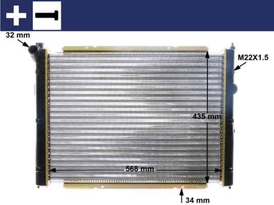 Radiators, Motora dzesēšanas sistēma MAHLE CR 361 000S 1