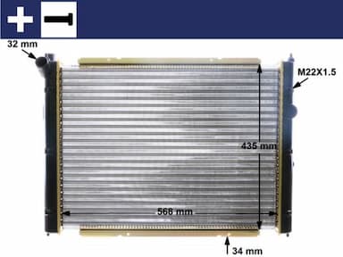 Radiators, Motora dzesēšanas sistēma MAHLE CR 361 000S 1