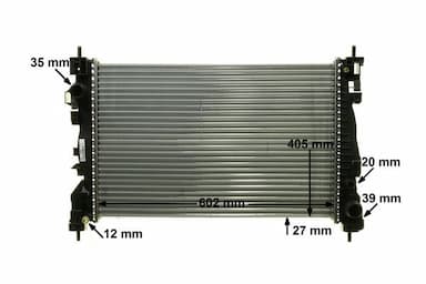 Radiators, Motora dzesēšanas sistēma MAHLE CR 1178 000P 10