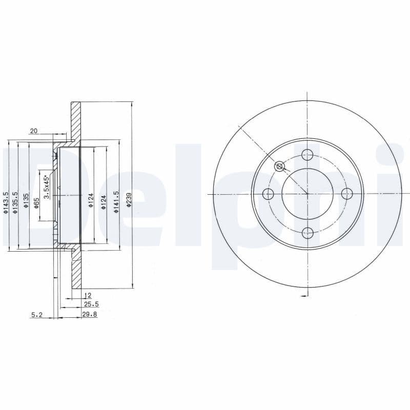 Bremžu diski DELPHI BG2116 1