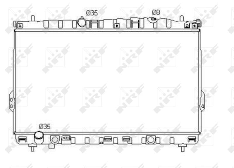 Radiators, Motora dzesēšanas sistēma NRF 53353 1