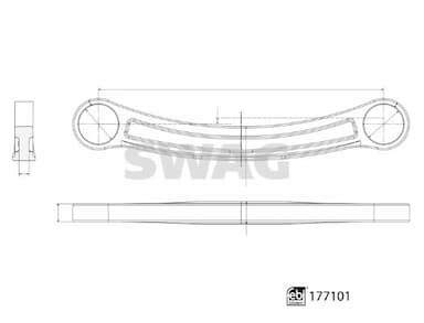 Neatkarīgās balstiekārtas svira, Riteņa piekare SWAG 33 10 3899 3