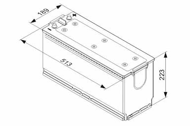 Startera akumulatoru baterija BOSCH 0 092 T40 760 5