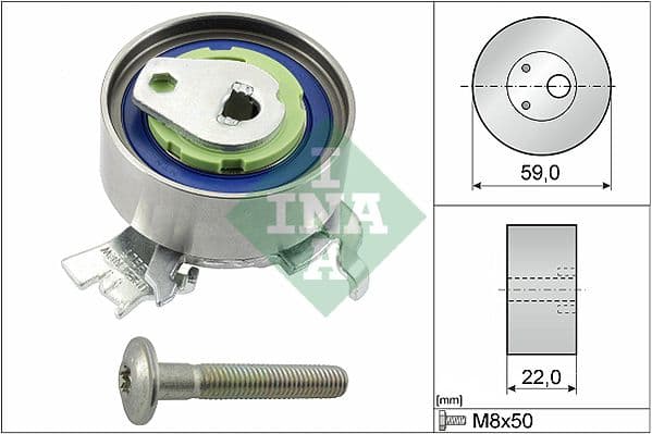 Spriegotājrullītis, Gāzu sadales mehānisma piedziņas siksna INA 531 0518 30 1