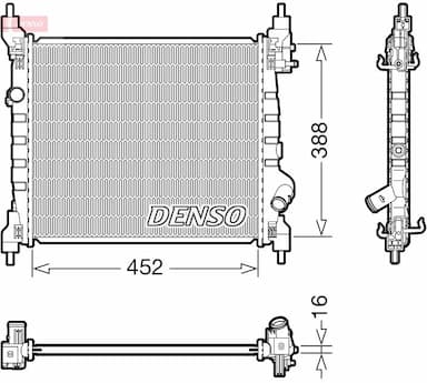 Radiators, Motora dzesēšanas sistēma DENSO DRM15014 1