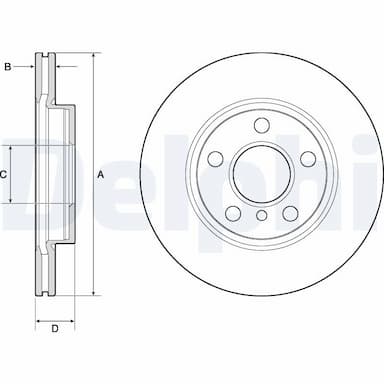 Bremžu diski DELPHI BG4704C 1