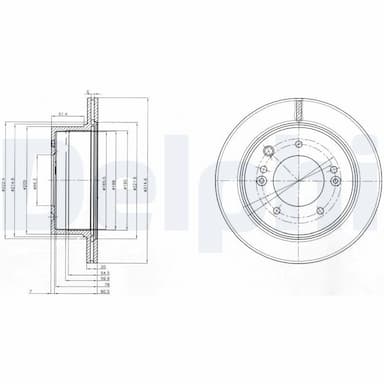 Bremžu diski DELPHI BG3859 1