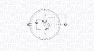 Pneimoatsperes spilvens, Pneimopiekare MAGNETI MARELLI 030607020185 2