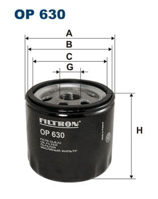 Eļļas filtrs FILTRON OP 630 1