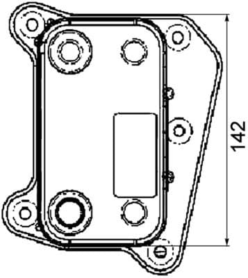 Eļļas radiators, Motoreļļa MAHLE CLC 38 000P 2