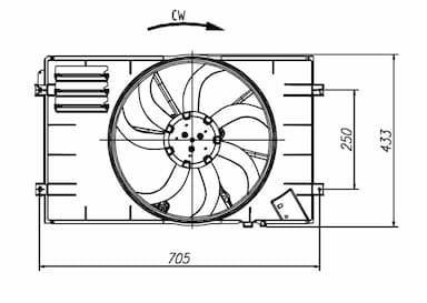 Ventilators, Motora dzesēšanas sistēma NRF 47927 5