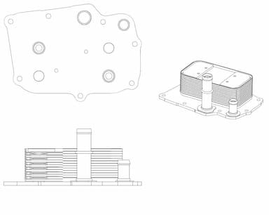 Eļļas radiators, Motoreļļa NRF 31841 5