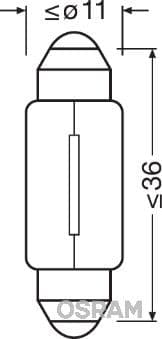 Kvēlspuldze ams-OSRAM 6461 1