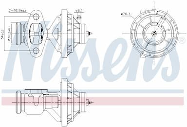 Izpl. gāzu recirkulācijas vārsts NISSENS 98342 1