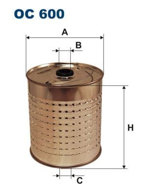 Eļļas filtrs FILTRON OC 600 1