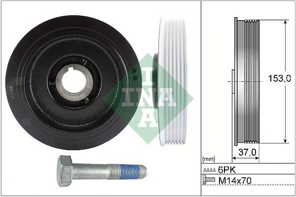 Siksnas skriemeļa komplekts, Kloķvārpsta Schaeffler INA 544 0058 20 1