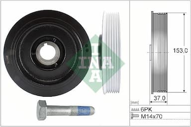 Siksnas skriemeļa komplekts, Kloķvārpsta Schaeffler INA 544 0058 20 1