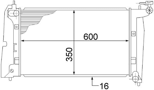 Radiators, Motora dzesēšanas sistēma MAHLE CR 1526 000S 1