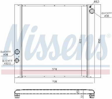 Radiators, Motora dzesēšanas sistēma NISSENS 64327 6