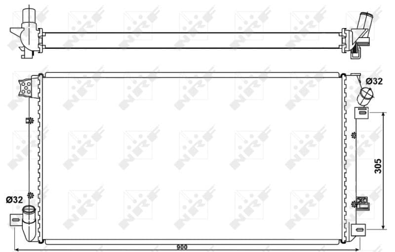 Radiators, Motora dzesēšanas sistēma NRF 53076 1